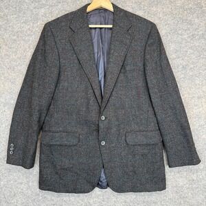 Vintage H Freemon Son Tweed Blazer Jacket Mens 44R Large - XL Sport Coat USA